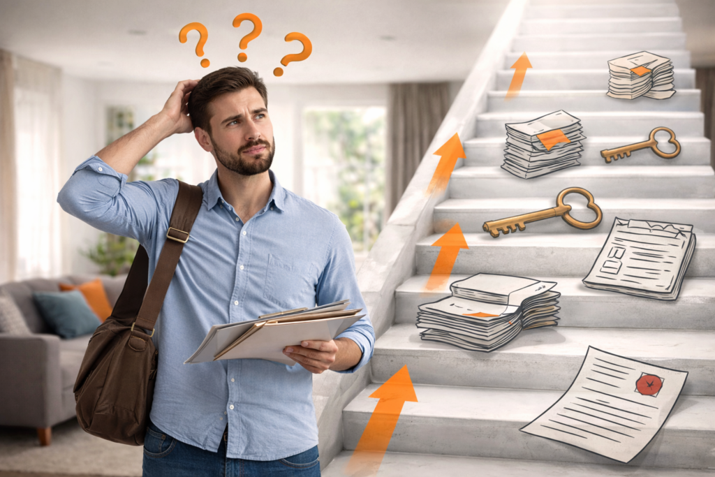 Man wondering how to prepare a strong rental application file