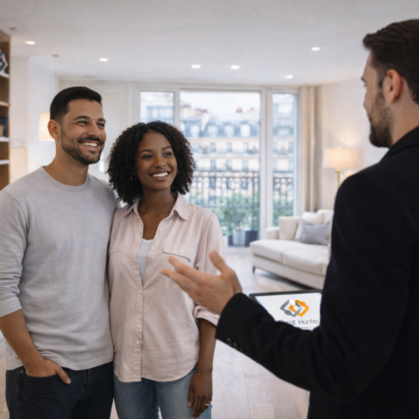 couple cherchant appartement paris lyon