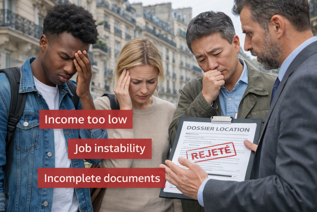 rejected document rent hunter Paris expat searching appartment