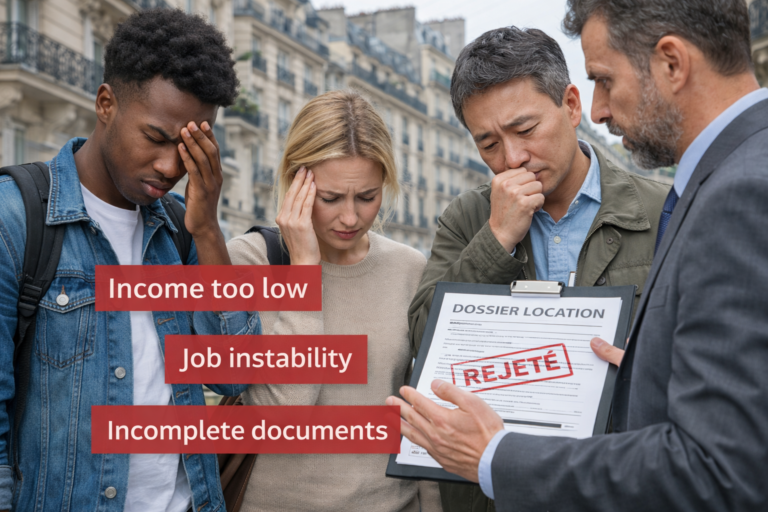 rejected document rent hunter Paris expat searching appartment